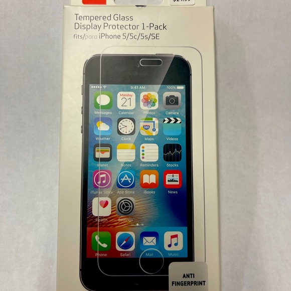 iPhone 5/5c/5s/SE Tempered Glass Screen Protector - Picture 1 of 3